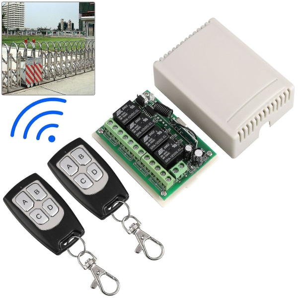 Drahtloses Rf-fernsteuerungsrelais, Schalter Und Sender, Fernbedienungsset Für Beleuchtung, Motoren Und Automatisierung, 220 V, Kompatibel Mit Verschiedenen Empfängern.