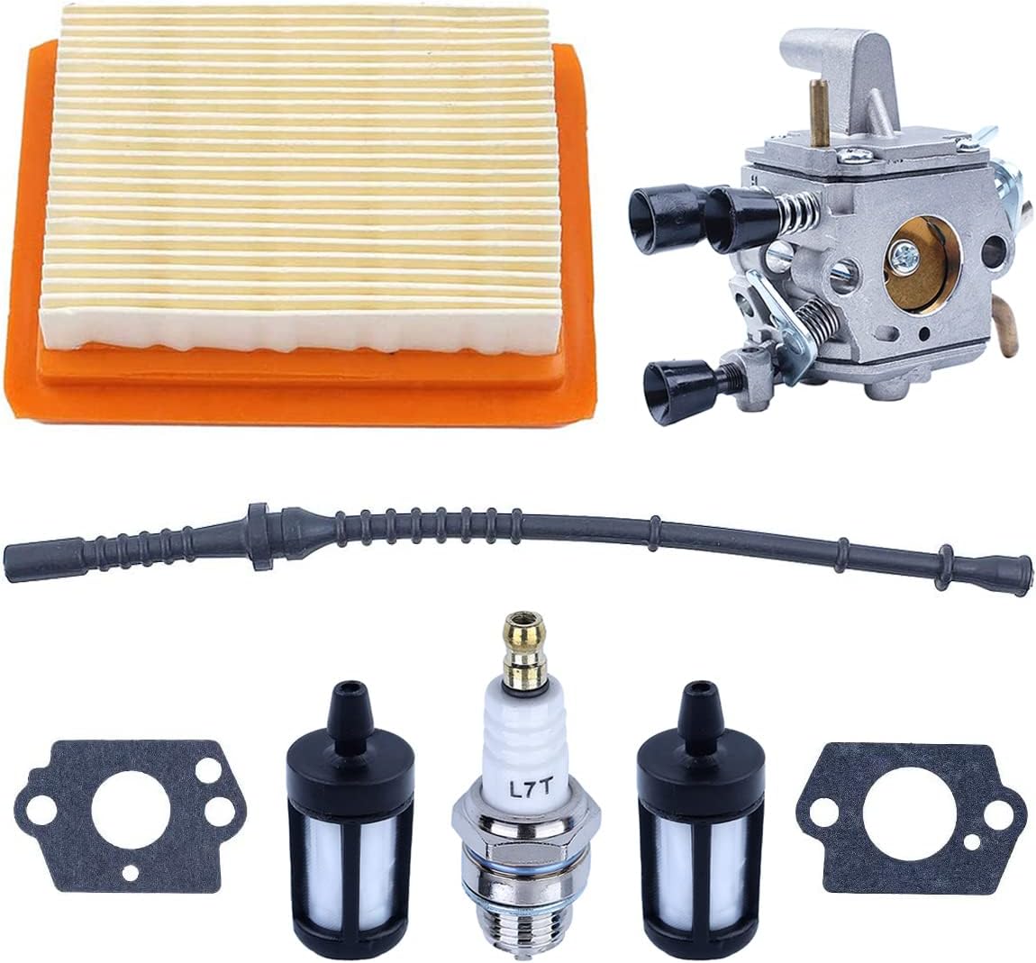 Stihl Fs120, Fs200, Fs020, Fs202, Fs300, Fs350 Freischneider: Vergaser-reparatursatz, Dichtung, Luftfilter, Kraftstofffilter, Schlauch Und Zündkerze