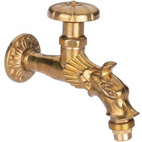 Capvert Brunnenarmatur Aus Poliertem Messing – Gartenarmatur Für Den Außenbereich, Polierte Oberfläche