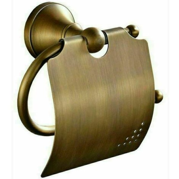 Wandmontierter Toilettenpapierhalter Aus Massivem Messing, Unsichtbare Befestigung, Matte Oberfläche, Hochwertiges Badezimmeraccessoire