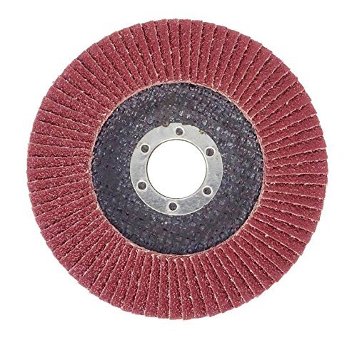 Packung Mit 10 Lamellenschleifscheiben, Ø 125 Mm X 22,23 Mm, Körnung 40, Braun, Standardanwendung, Ideal Zum Schleifen Und Polieren.