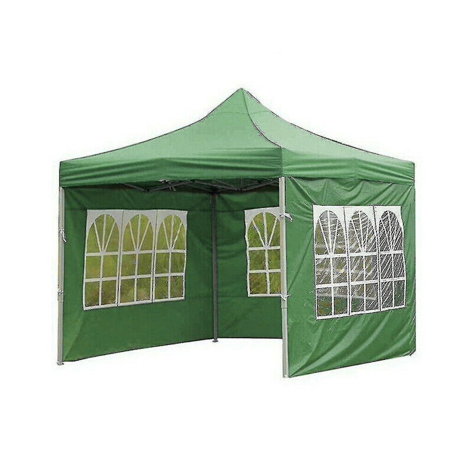Wasserdichtes Faltzelt, Gartenpavillon Mit Regenschutz, Tragbares Festzelt In Grün, Wetterfest, Kein Komplizierter Aufbau, Familiengröße