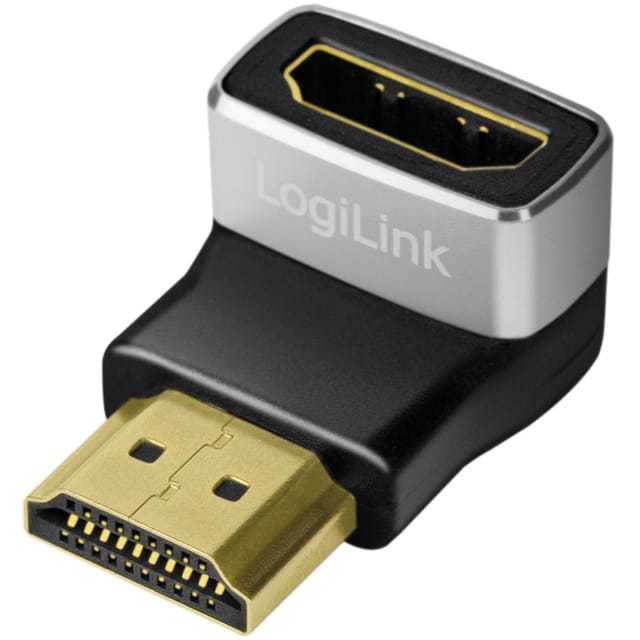 LOGILINK AH0005A - Adapter, HDMI A Stecker auf Buchse, 90°, 8K/60Hz