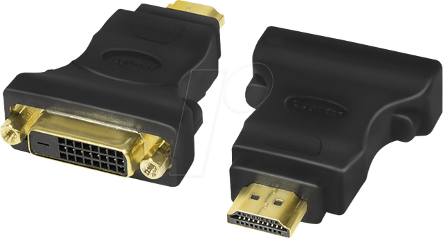 LOGILINK AH0002 - HDMI Adapter, HDMI Stecker auf DVI-D Buchse