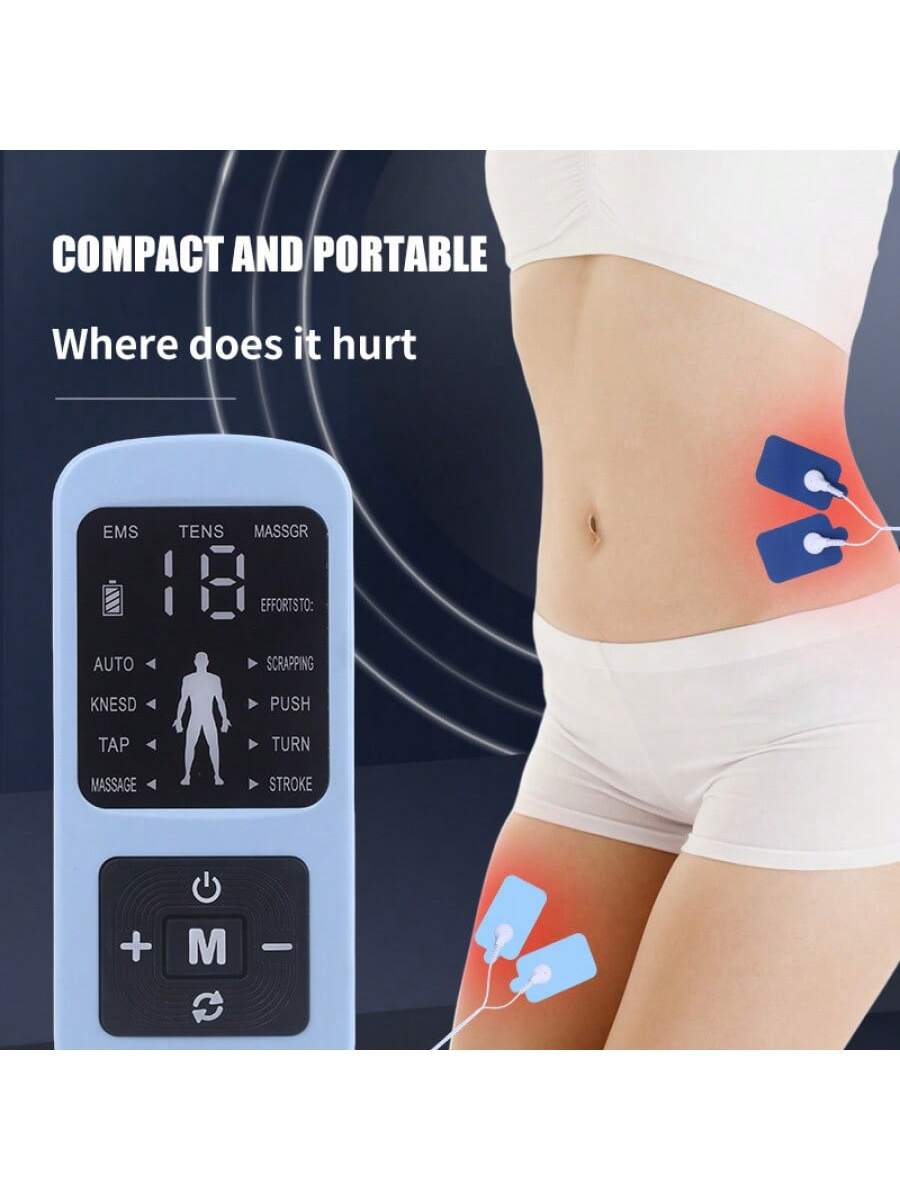 Elektronischer Muskelstimulator Mit Zwei Kanälen Und Farbbildschirm, Pulsmassagegerät Für Therapiezwecke, Digitales Meridian-puls-blutdruckmessgerät