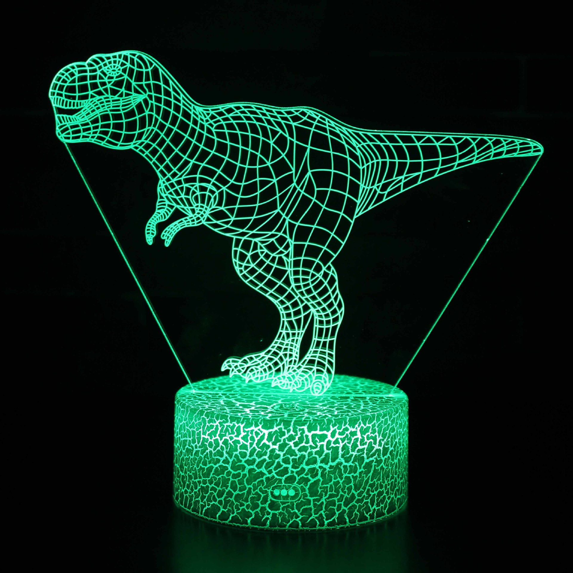 Bunte 3d-led-dinosaurier-nachtlampe Mit Touch-steuerung, Leuchtende Drachendekoration, Kreatives Geschenk Für Kinder Von 3 Bis 9 Jahren, Chamäleon-tischlampe Mit Timer