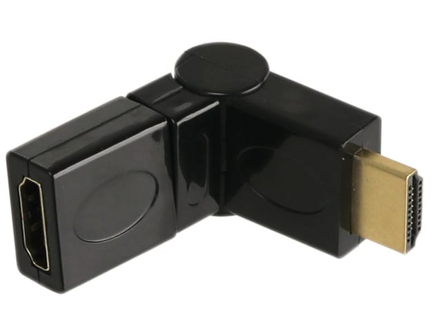 LOGILINK AH0012 - Adapter, HDMI A Stecker auf Buchse, 0-270°, 4K30Hz