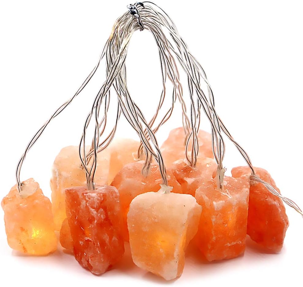 Led-lichterkette Mit Himalaya-salz-motiv (1 M, 10 Glühbirnen) – Usb-lichterkette Für Stimmungsvolles Ambiente, Schlafzimmerdekoration Und Weihnachtsfeiern