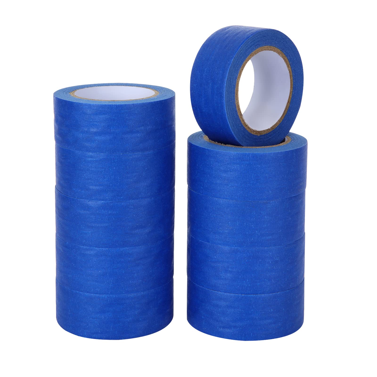 Blaues Abdeckband, 10 Rollen, 25 Mm X 20 M, Farbklebeband, Schutzband Für Sauberes Aufbringen Von Abdeckfolien