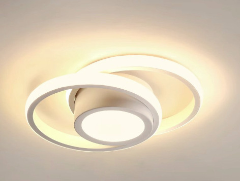 Moderne, Dimmbare Led-deckenleuchte Für Flur, Schlafzimmer, Badezimmer, Küche Und Wohnzimmer, 27 Cm Durchmesser, 32 W.