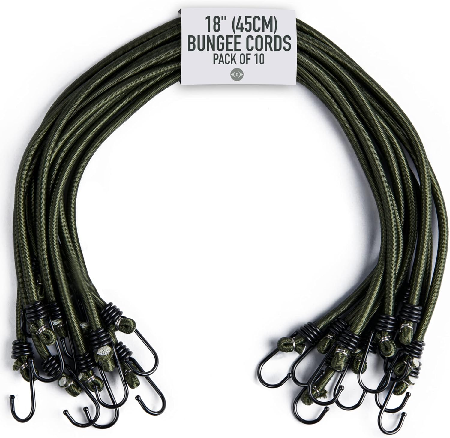 45 Cm (18") Gepäckgurte – 10er-packung Haken-bungee-gurte – Uv- Und Witterungsbeständig, Befestigungsgurte Mit Metallhaken