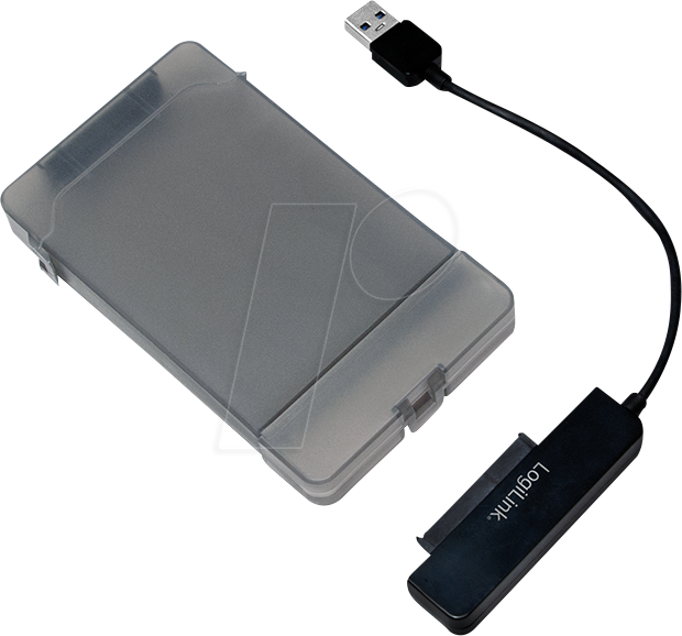 LOGILINK AU0037 - Externes 2.5'' SATA HDD/SSD Gehäuse, USB 3.0, Adapter