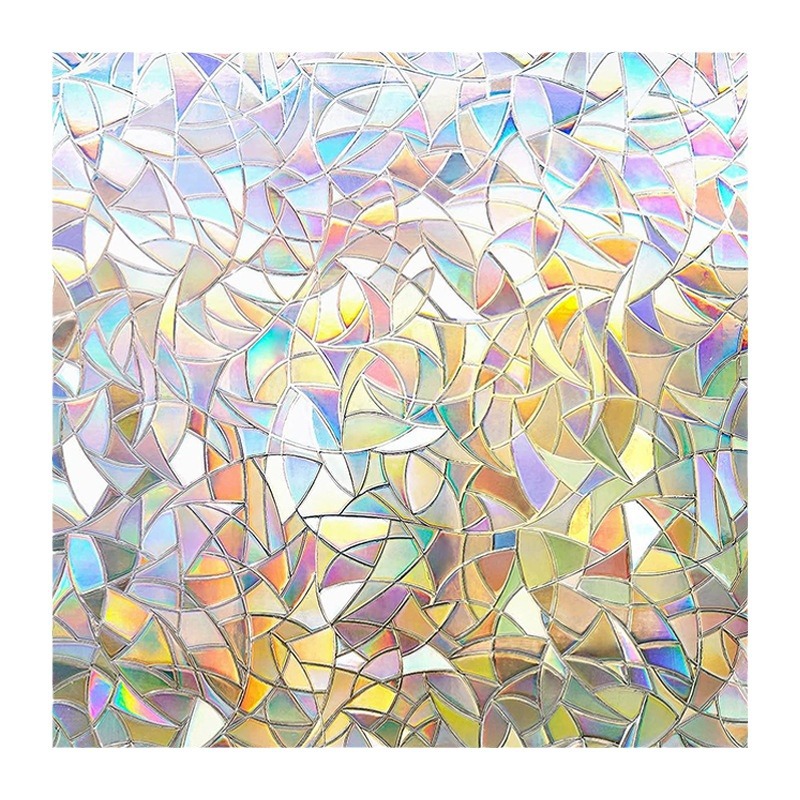 Regenbogenfarbene, Irisierende Fensterfolie 50 X 200 Cm, Statisch Haftend, Wärmedämmung, Uv-schutz, Sichtschutz