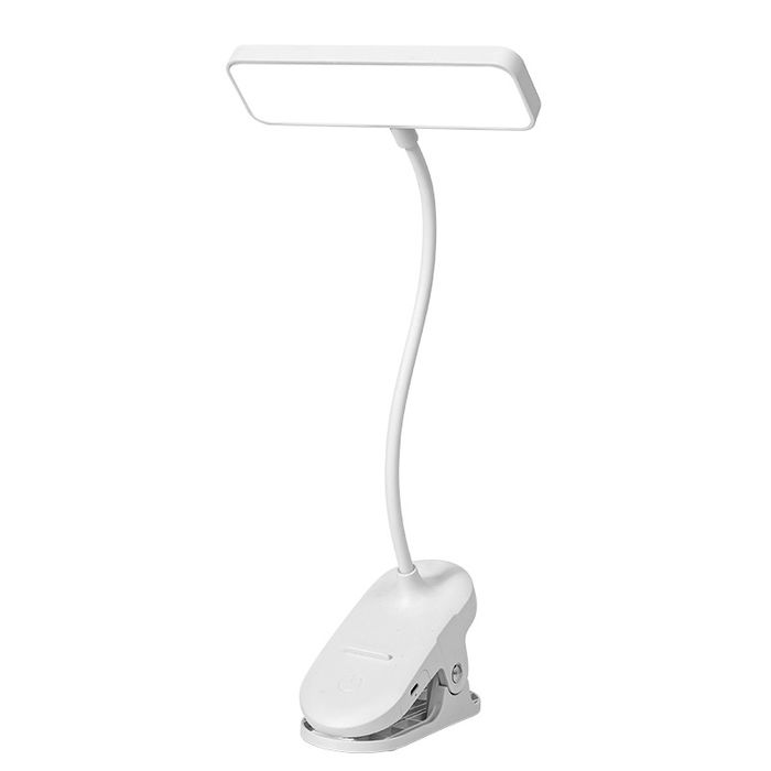 Wiederaufladbare Led-leselampe, Buchklemme, Tragbare Nachttischlampe, Augenschutz, Usb-ladefunktion, Lichtclip