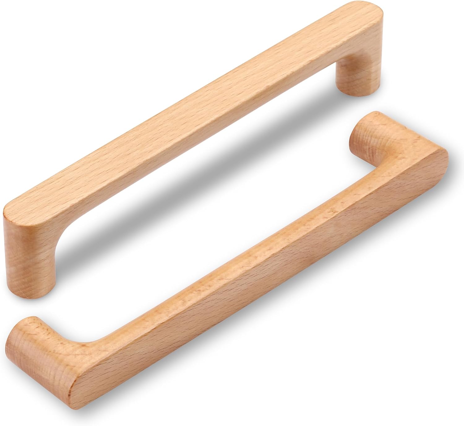 6 Holzmöbelgriffe 192 Mm, Natürliche Schubladengriffe Für Büro, Kleiderschrank, Schrank Und Kommode