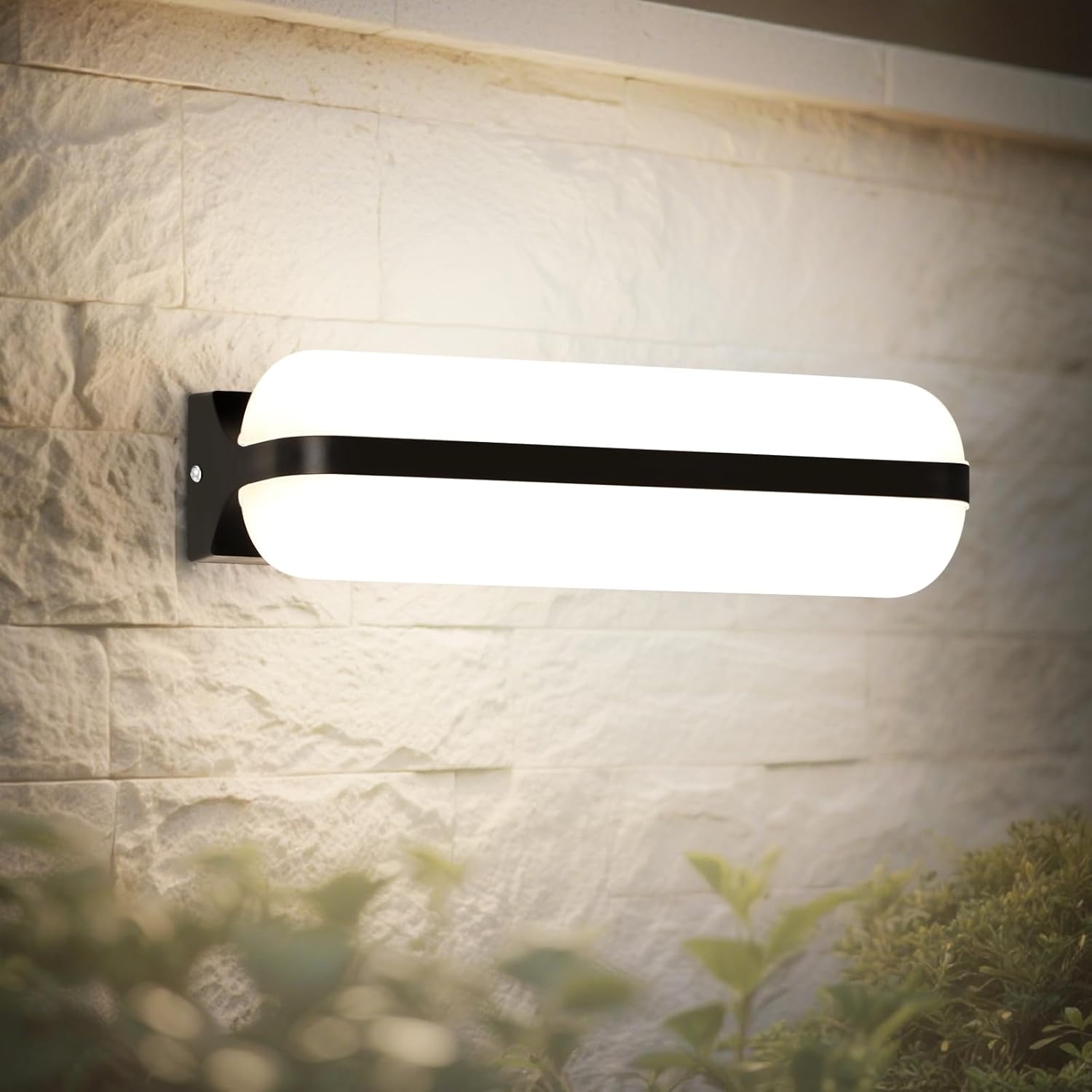 24-w-led-wandleuchte, 2000 Lm, Für Innen- Und Außenbereich, Nach Oben/unten Gerichtet, 3000 K, Wasserdicht (ip65), 2-wege-wandleuchte