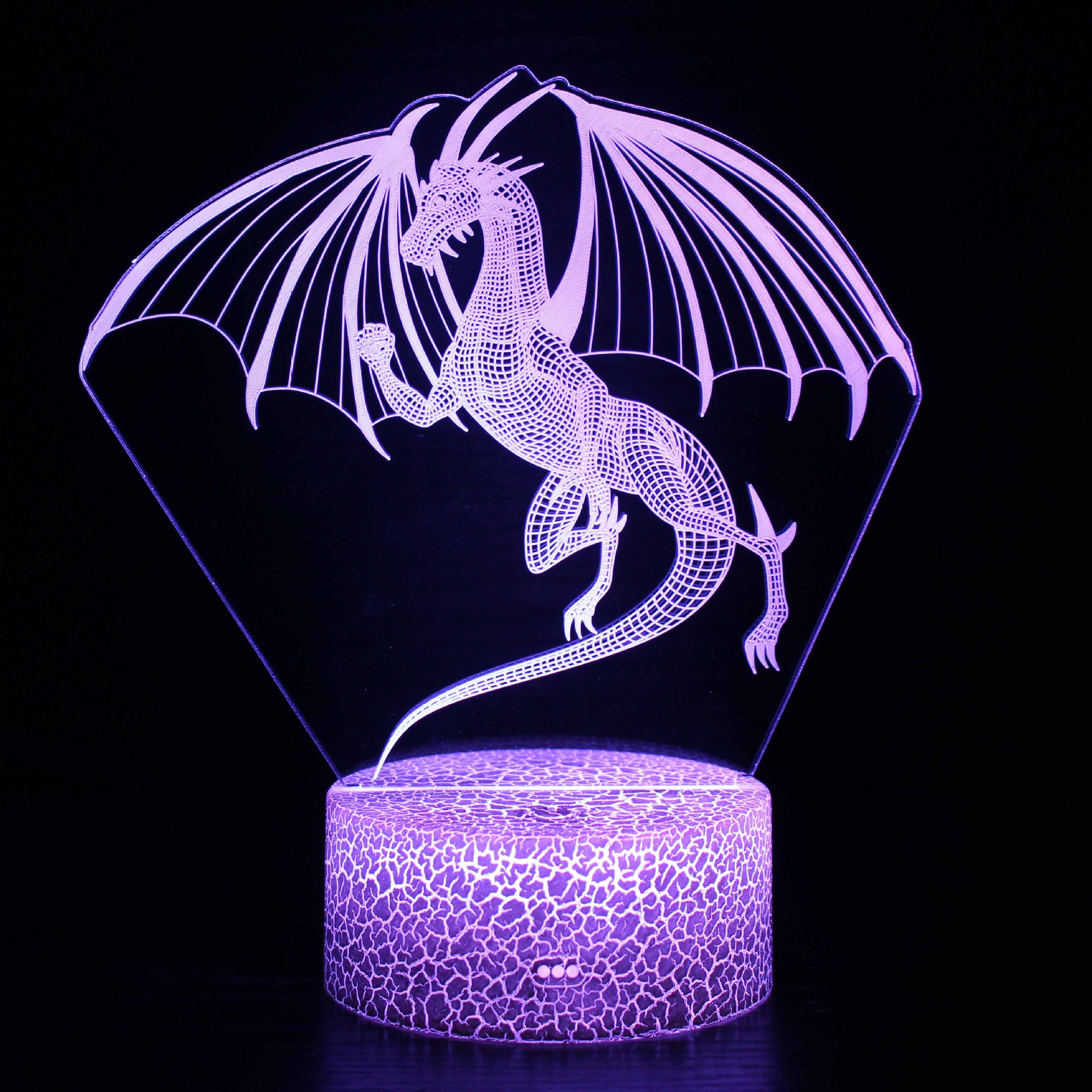 Mehrfarbiges Led-3d-dinosaurier-nachtlicht Mit Fernbedienung Und Touch-steuerung, Dekorative Drachen-chamäleon-nachttischlampe Für Kinder, Kreatives Geschenk Für Jungen Und Mädchen Von 3 Bis 9 Jahren,