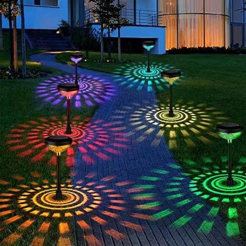 Solar-gartenleuchten Für Den Außenbereich, 2er-set Dekorative Solarleuchten, Ip65 Wasserdicht, Solar-wegeleuchten Für Rasen, Terrasse, Einfahrt Und Wege – Energieklasse E
