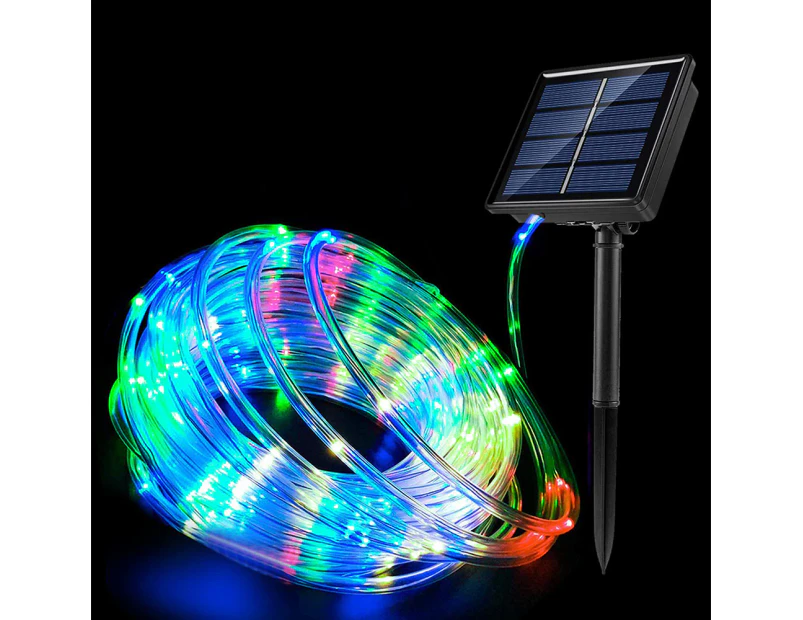 Wasserdichte Solar-lichterkette Für Garten, Weihnachtsdekoration Im Freien, Mehrfarbige Lichterkette