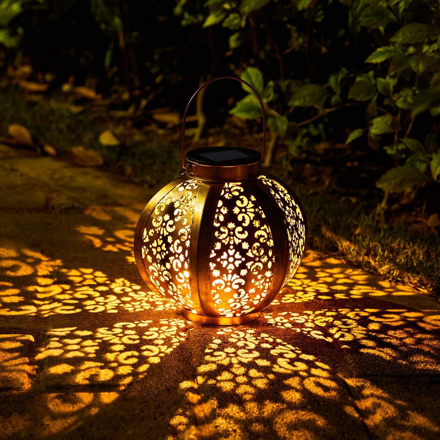 1 Stück Solar-gartenlaterne Für Den Außenbereich, Ip44 Wasserdicht, Dekorative Led-hängelaterne Für Terrasse, Tisch, Warmweißes Ambiente, Terrassenbeleuchtung [energieklasse A+]