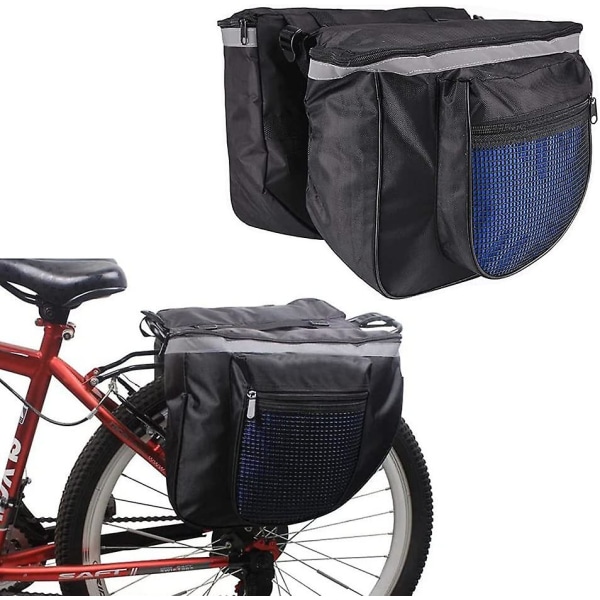 Gepäckträgertasche Für Hinten, Große Gepäckträgertasche, Doppel-gepäckträgertasche, Reflektierende Streifen, Für Den Fahrradsattel Hinten (farbe Zufällig)