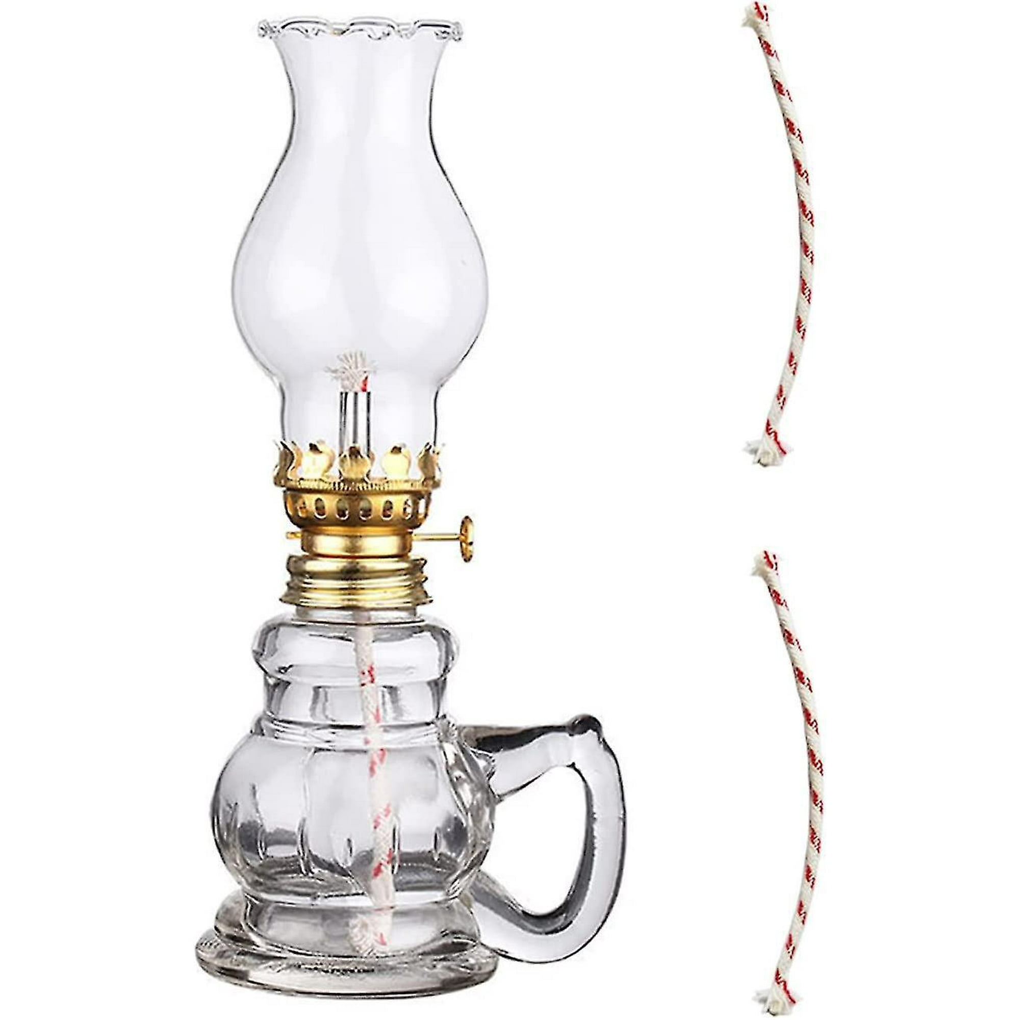 Verstellbare Petroleumlampe Mit Docht, Öllampe Für Den Innenbereich, Ambientebeleuchtung, 1 Stück, Für Den Hausgebrauch, Flammenregulierung.