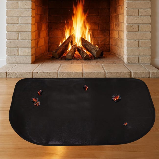 Feuerfeste Kaminmatte – 0,5 Mm X 122 X 76 Cm Für Den Innen- Und Außenbereich Geeignet – Strapazierfähiges Fiberglas