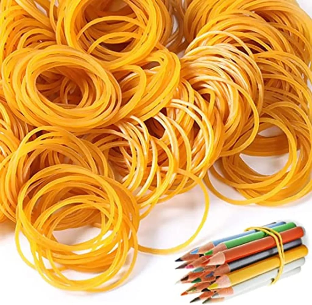 Packung Mit 150 Naturkautschukbändern, Wiederverwendbare Gummiringe Aus Verschiedenen Materialien, Stretchbänder Für Zuhause, Büro Und Arbeit, Beutel Mit 150 Stück