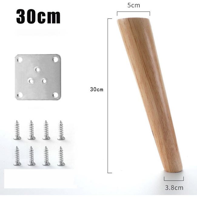 Abgewinkelte Tischbeine Aus Metall, 4er-set Mit Befestigungsplatten Und Schrauben - 30 Cm Hoch Für Möbel, Moderner Stil.