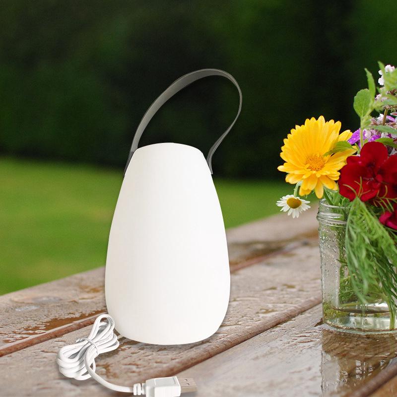 Led-tischleuchte Für Den Außenbereich Mit Fernbedienung, Warmweißes Licht In 8 Farben, Einstellbare Helligkeit, Kabellos, Wasserdicht, Ideale Dekoration Für Haus Und Garten (rund)