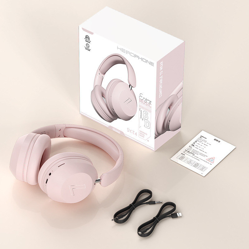 Kabelloser Kopfhörer Mit Mikrofon, Hifi-stereo, Faltbar, Geräuschunterdrückung, Geringe Latenz, Drehbar