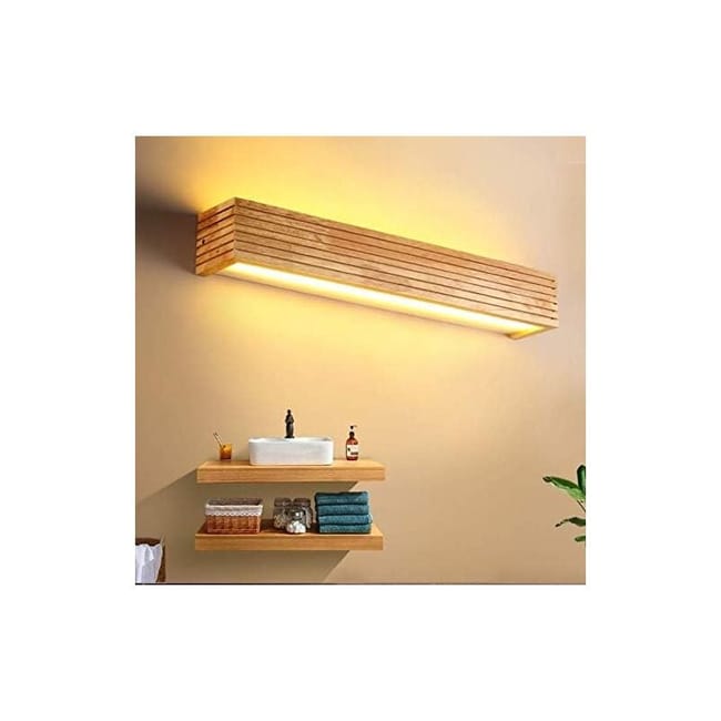 35 Cm Led-wandleuchte Aus Holz, Warmweiße Innenleuchte Für Schlafzimmer, Wohnzimmer, Büro, Flur, Designerleuchte
