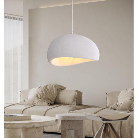 40 Cm Designer-pendelleuchte – Deckenleuchte Mit Hochdichtem Polystyrolschirm – E27-fassung – Warmes Und Diffuses Licht Für Esstische, Küchen Und Cafés