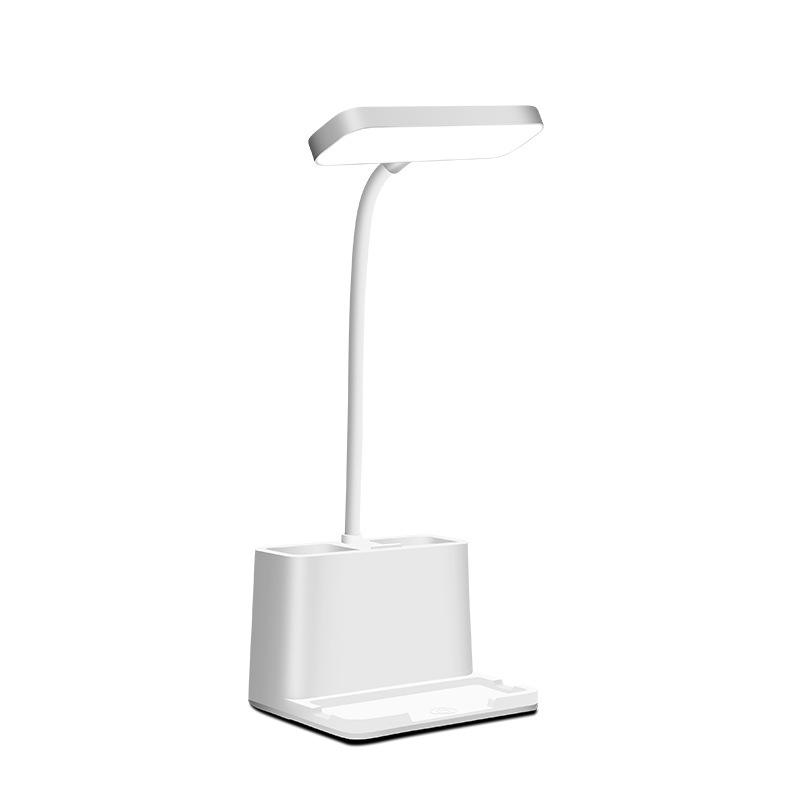Wiederaufladbare Led-schreibtischlampe, 3 Einstellbare Lichtmodi, Faltbare Leselampe Für Kinder Mit Handy- Und Stifthalter, Augenschonendes Nachtlicht