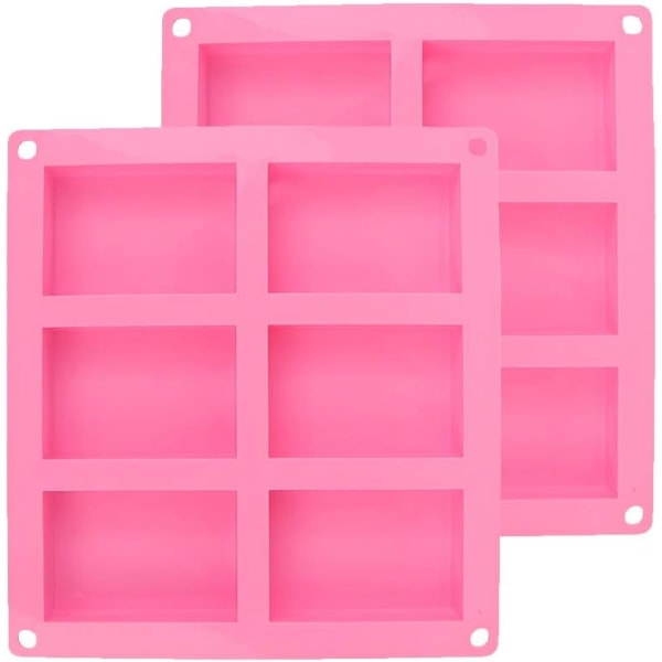 Set Mit 2 Rechteckigen Silikon-seifenformen, Rechteckige Form, Handgemachte Seifenform, Ideal Für Die Herstellung Von Hausgemachter Seife.