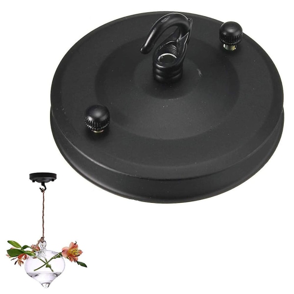 Stofflampenschirm Ø11 Cm Mit Deckenhaken, Cremeweiße Farbe, Stahlbefestigung, Ideal Für Esszimmer Und Schlafzimmer