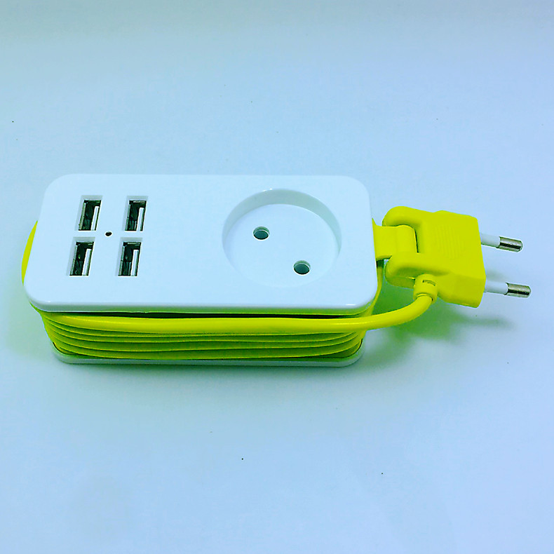 2 M Lange Wlan-steckdosenleiste, Steckdosenleiste Mit 3 Schuko-steckdosen Und 4 Usb-anschlüssen, Integriertem Usb-ladegerät, Fernsteuerung Per App, Ideal Für Zuhause Und Büro
