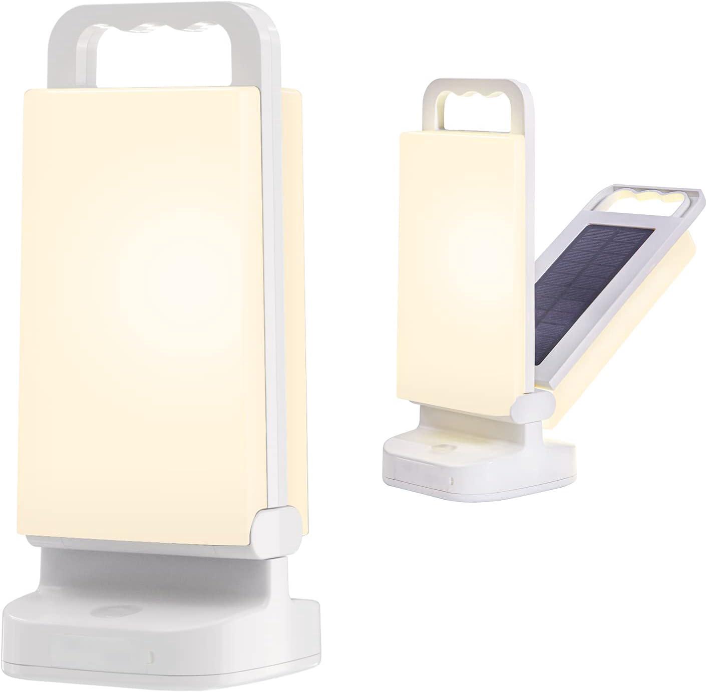 Wiederaufladbare Solar-campinglampe, Tragbare Laterne Mit Einstellbarer Helligkeit, 4400-mah-akku, Außenbeleuchtung