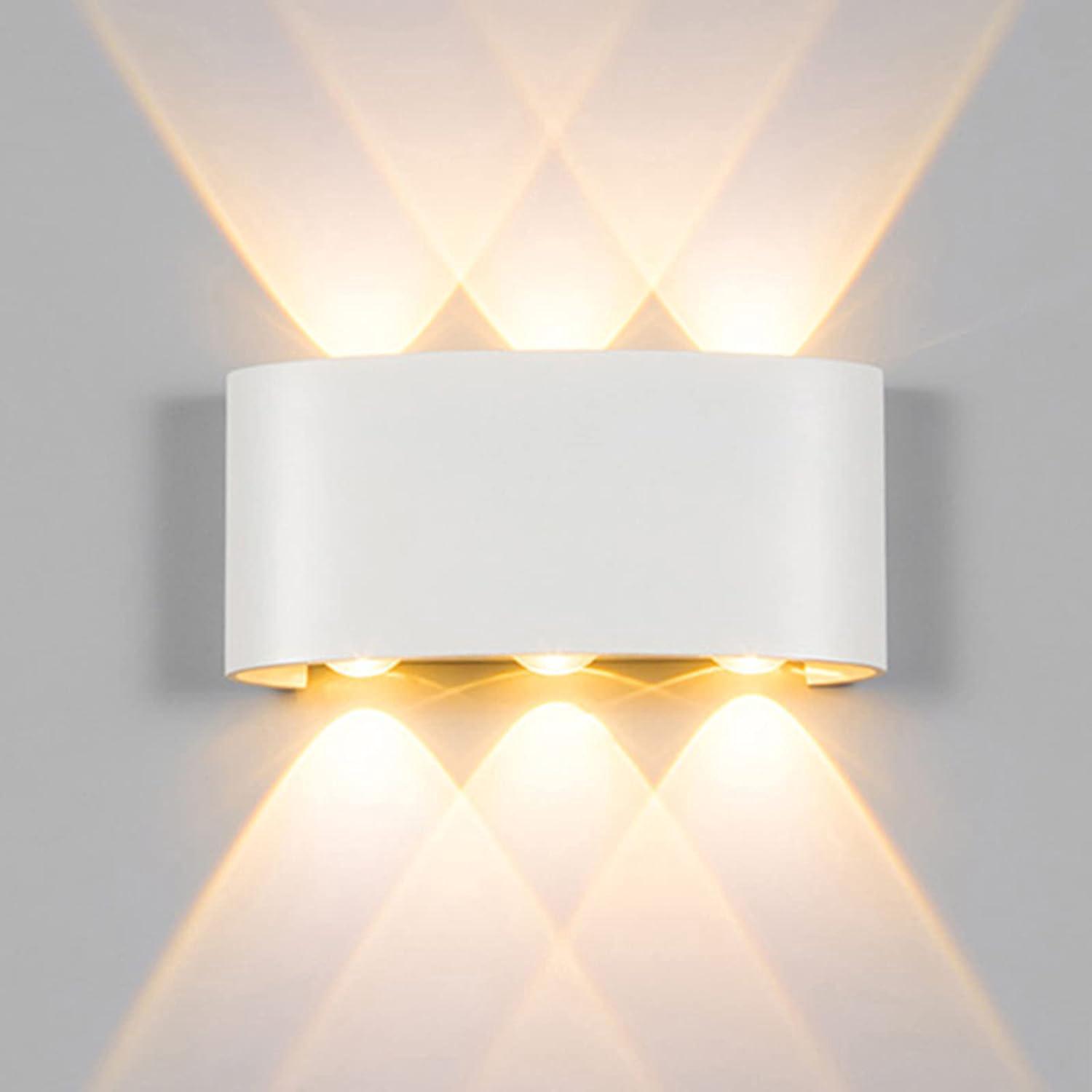 18w 6-led Außenwandleuchte, Ip65 Wasserdicht, Moderne Innenwandleuchte, Warmweißes Licht, Für Schlafzimmer, Küche, Flur
