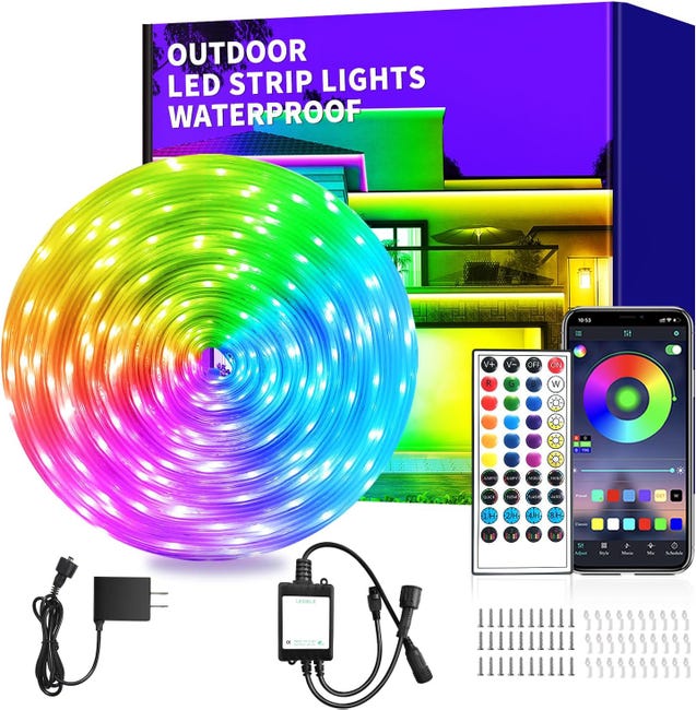 30 M Rgb-led-streifen Mit 480 Leds, Wasserdicht (ip65) Für Den Innen- Und Außenbereich, Per App Steuerbar, Ideal Für Die Dekoration Von Innenräumen Und Gärten.
