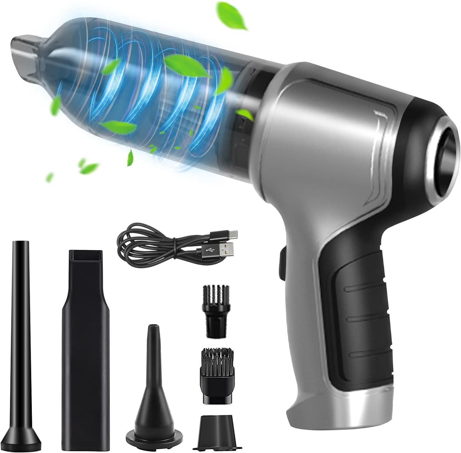 3-in-1-handstaubsauger, Kabelloser Mini-pc-staubsauger Mit Leistungsstarkem 12000-pa-bürstenlosmotor Und Typ-c-akku, Hepa-filterung, Lange Akkulaufzeit Für Auto, Haushalt, Teppiche, Treppen, Tierhaare