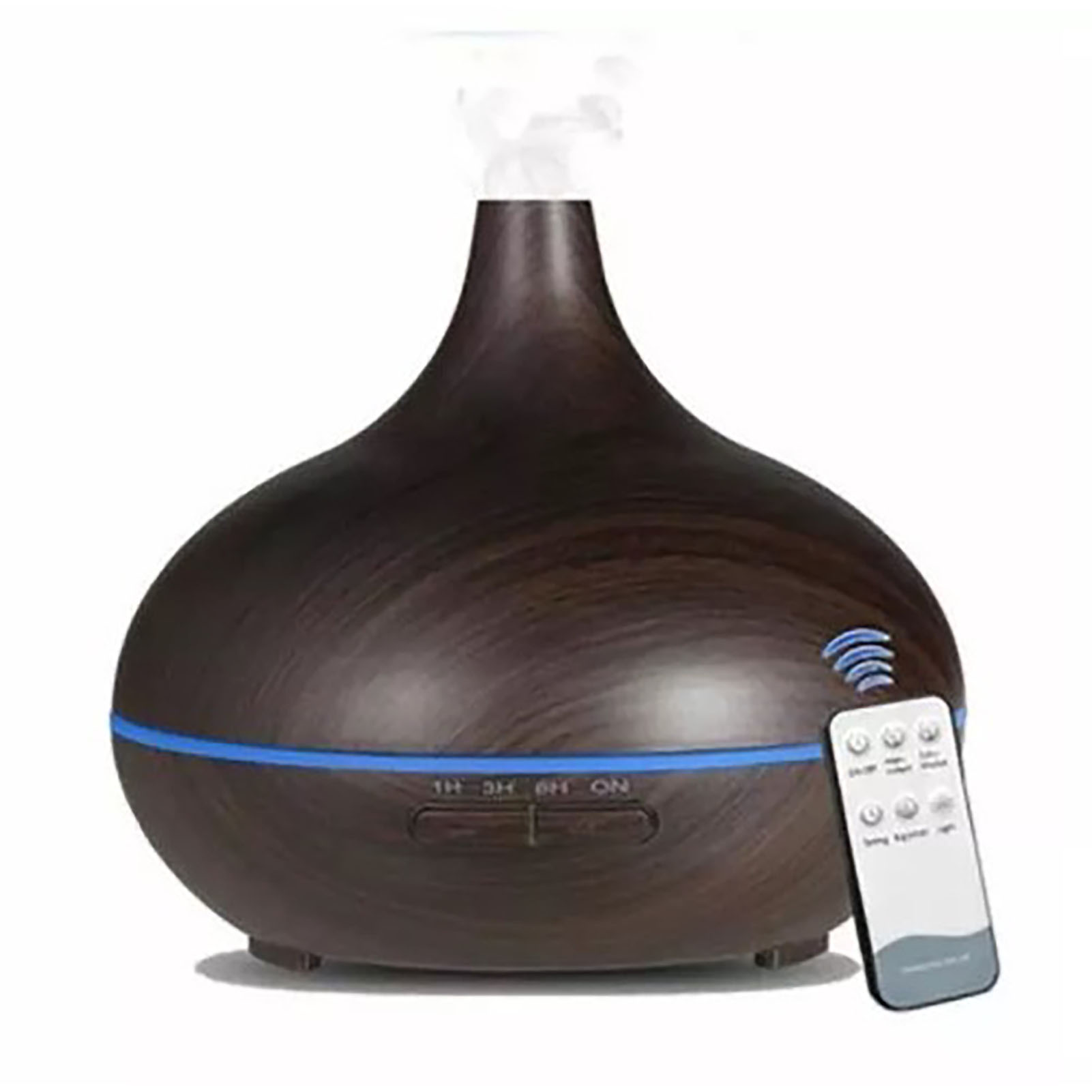 550-ml-raumdiffusor Mit Holzduft, Ultraschall-luftbefeuchter, Aromatherapie Mit Fernbedienung, 220 V (eu), Elegante Holzmaserung