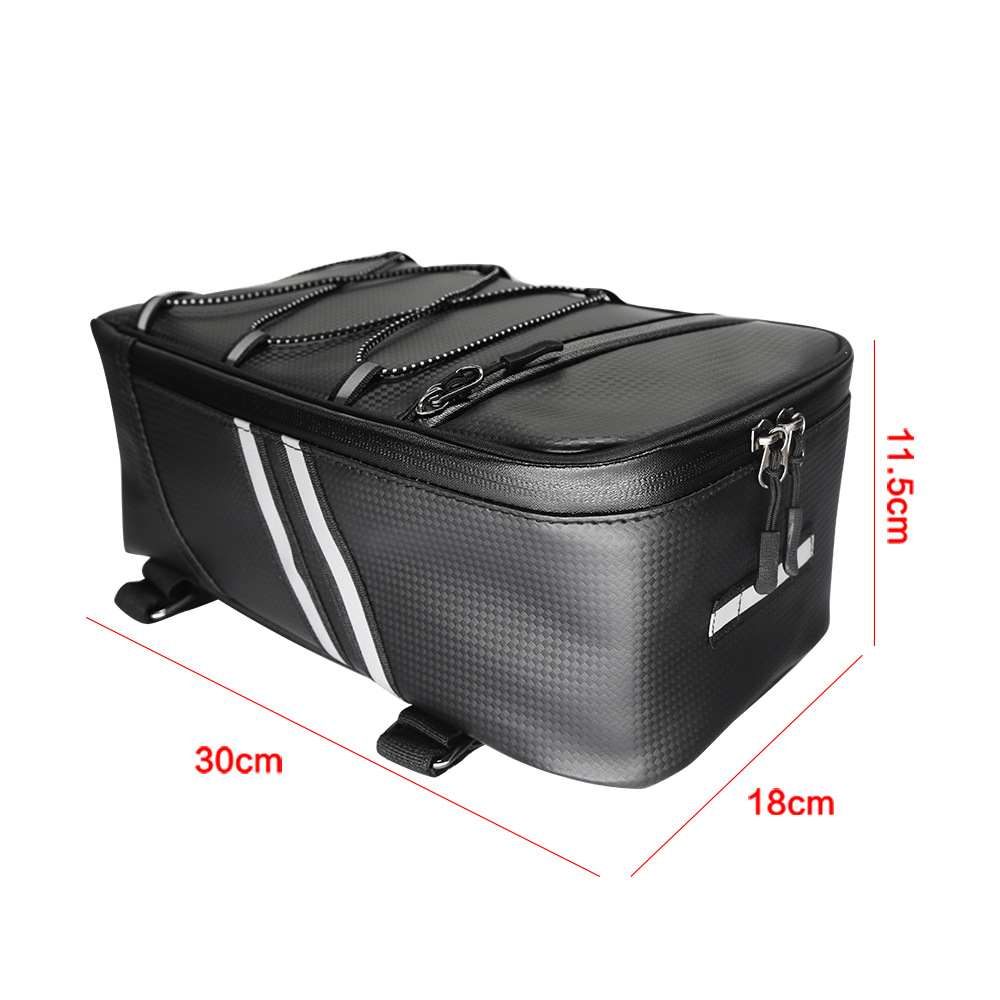 Gepäckträger Aus Pu-kunstleder, 8-liter-hinterradtasche, Robust Und Stilvoll, Ideal Für City- Und Rennräder, Wasserdicht, Einfach Zu Montieren.