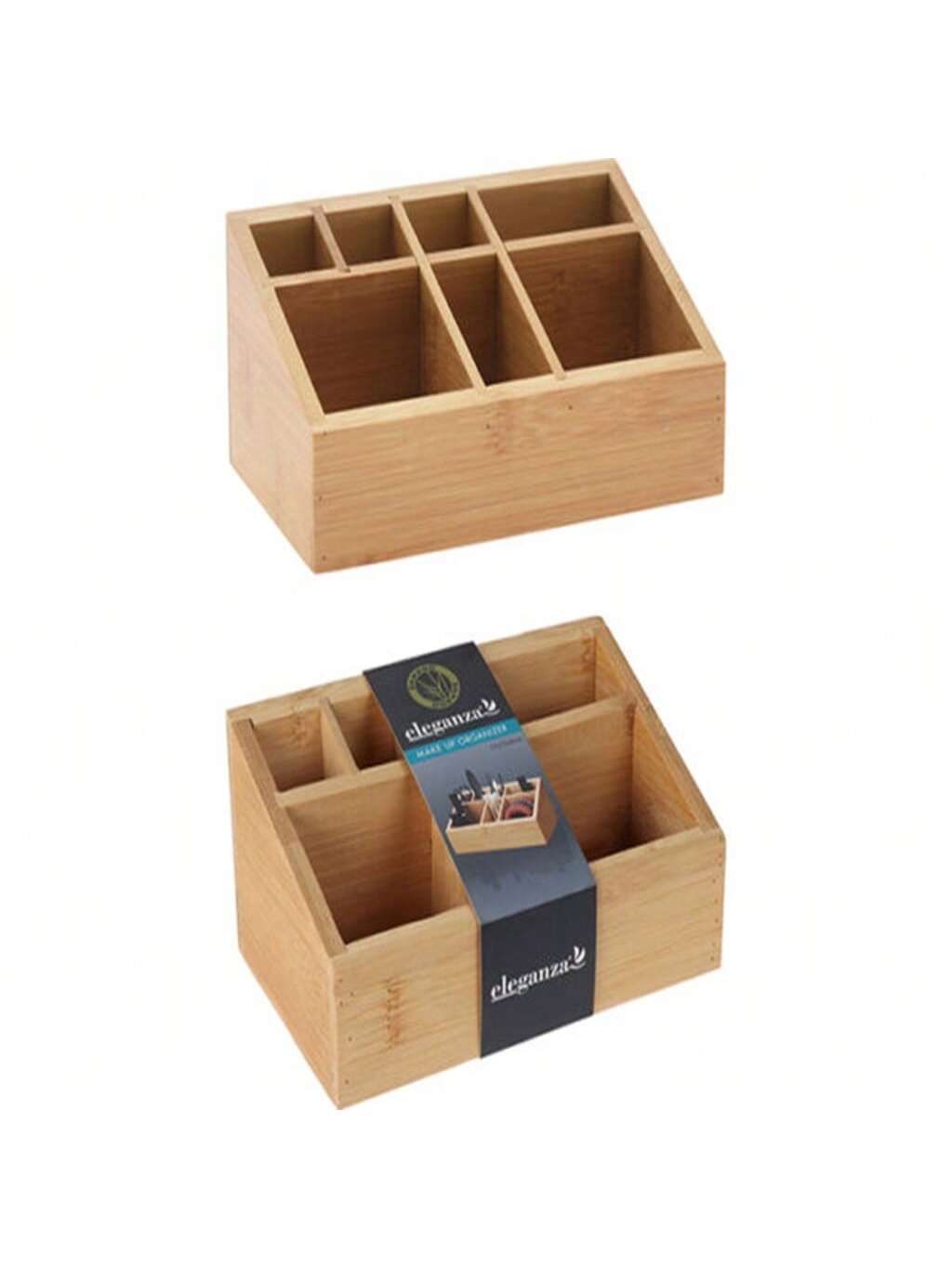 Kosmetikhalter Und Make-up-organizer Aus Bambus, 17 Cm X 8 Cm, Kompakte Aufbewahrung Für Badezimmer Und Schminktisch.