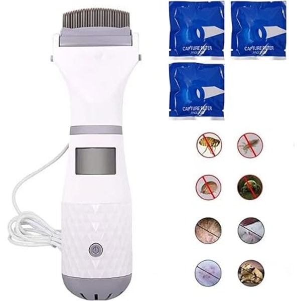 Elektrischer Läusekamm, Dreifilter-staubsauger Für Kinder, Professionelles Gerät Zur Entfernung Von Läusen Und Tierhaaren