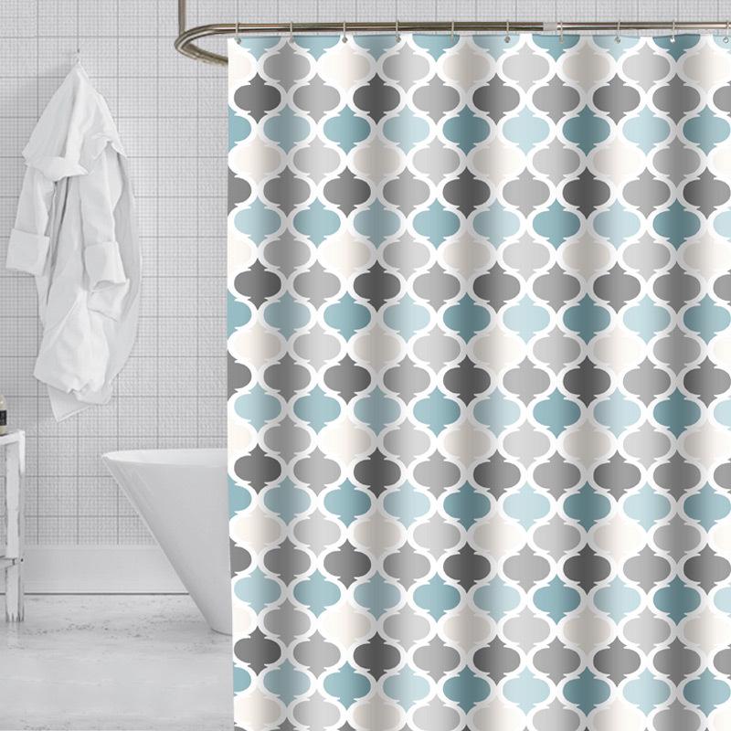Duschvorhang (180 X 180 Cm) Mit Haken, Verschiedene Laternenmuster, Wasserdicht, Schimmelresistent, Waschbares Polyester Fürs Badezimmer