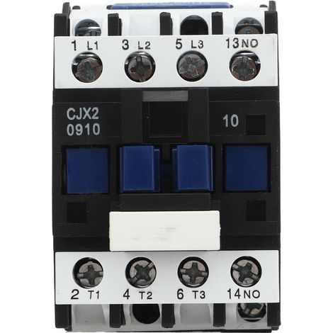 Dreiphasen-modulschütz Cjx2-0910, 9 A 220 V, Steuerrelais Mit Vergoldeten Kontakten, Din-schienenmontage Für Elektromotoren