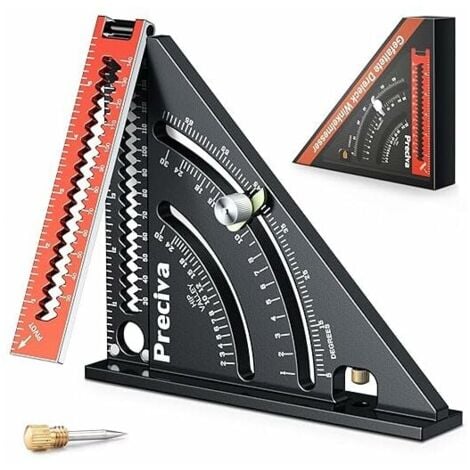 317 Mm Aluminium-kombinationswinkel Für Zimmerleute Und Schreiner, Multifunktionales Klappdreieck, 45/90-grad-winkelmesser, Präzisionswerkzeug (typ 2)