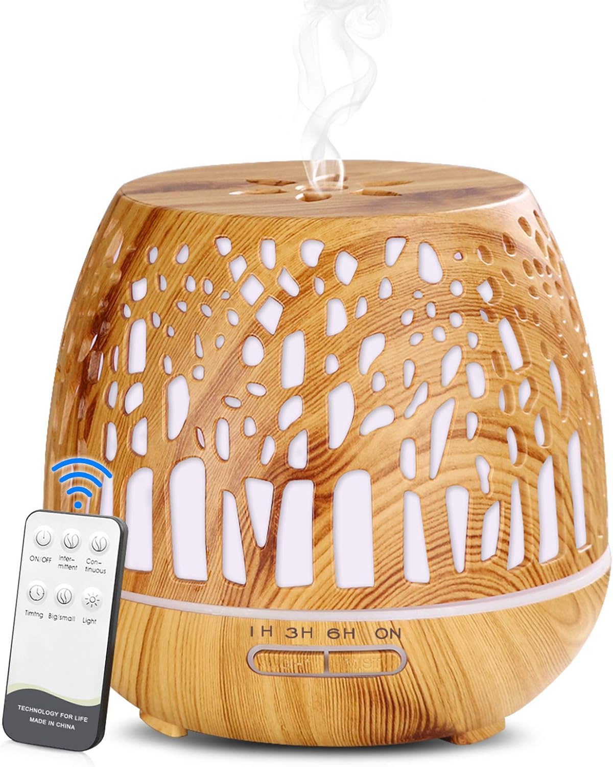 400-ml-diffusor Für Ätherische Öle, Led-licht, Timer Und Automatische Abschaltung, Ideal Für Aromatherapie, Schlafzimmer Oder Büro.