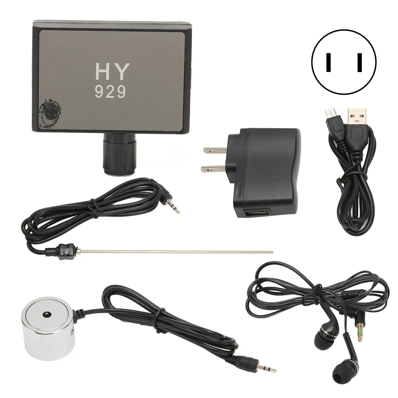 Professionelles Wasserlecksuchgerät, Robuste Doppelsonde, Rohrsuchgerät Für Den Hausgebrauch, 100–240 V Us-stecker